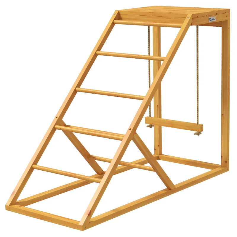 Chicken Activity Play for Healthy & Happy Animals with Chicken Perches & Hen Ladder, Chicken Coop Toy, Yellow