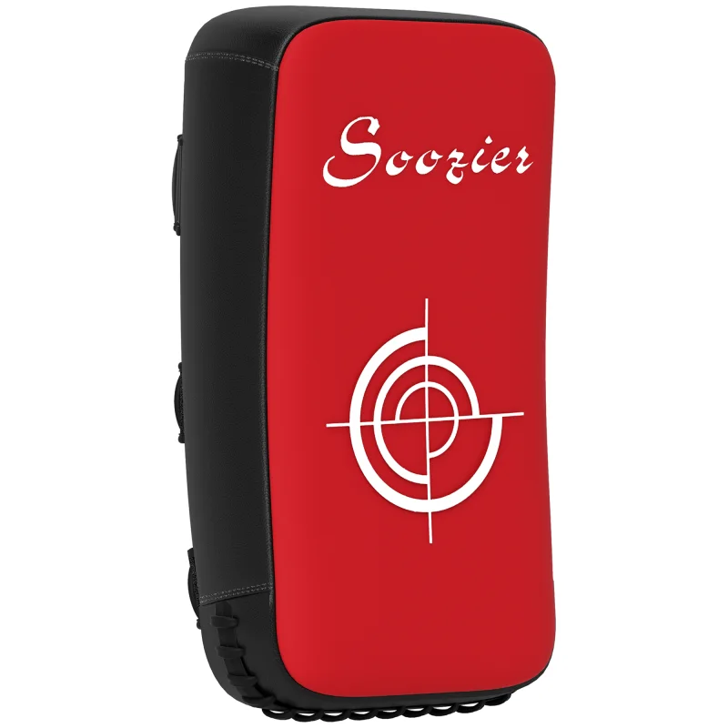 16.5 in Muay Thai Kick Shield Punching Pad, Kick Shield for Martial Arts, Karate, Kickboxing, MMA x 1 Unit, Red