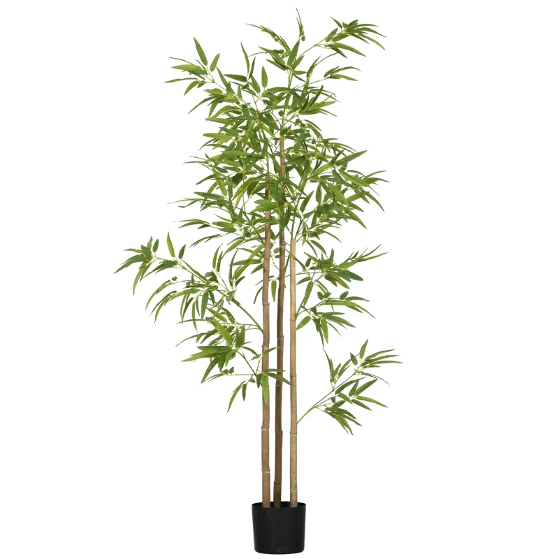 6ft Artificial Tree, Indoor Fake Bamboo with Pot, for Home Office Living Room Decor