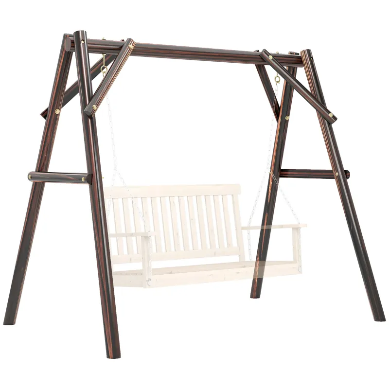 660 lbs Porch Swing Frame, A-Frame Hanging Chair Stand Only for DIY Painting, Swing Chair Stand for Backyard, Patio