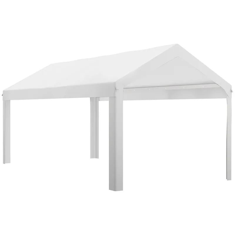10 x 20ft Carport Roof, UV Resistant Canopy Replacement, Fits 84C-378V00 and 84C-206 Series, White