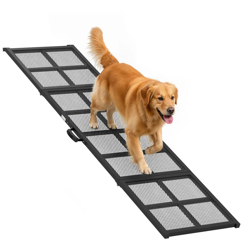 Dog Car Ramp, 75" x 20" Extra Long and Wide, Non-Slip Surface, Folding Portable Pet Ramp for Large, Small & Senior Dogs