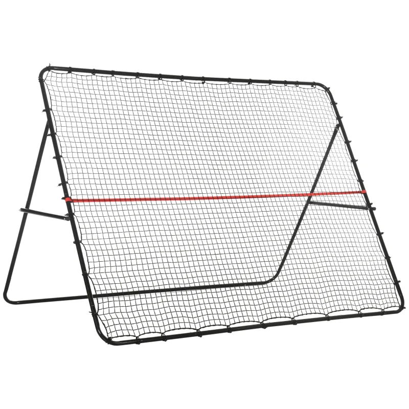 Soccer Rebounder Net, Adjustable and Foldable Multi-Sport Training Bounce Back Net, Target Goal