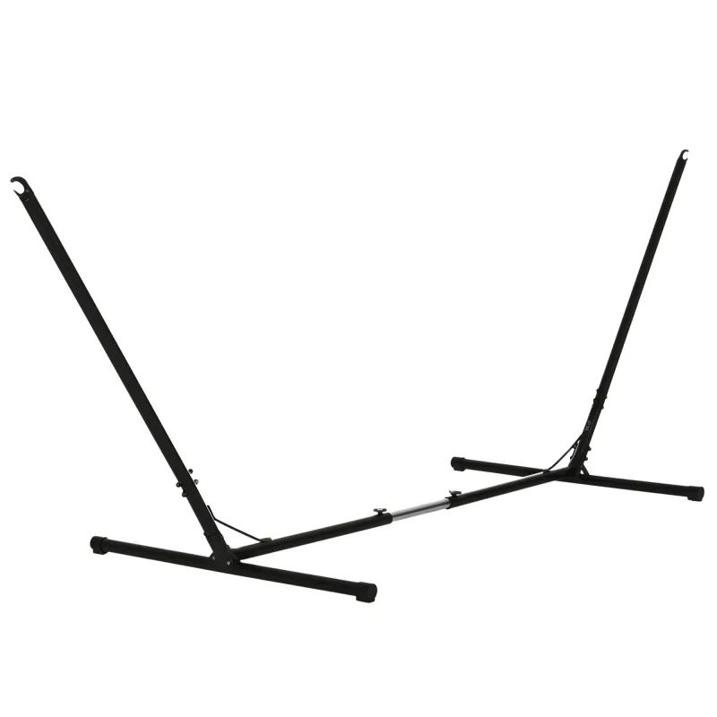 Universal Hammock Stand 10-13ft Adjustable Steel Stand Space-Saving and Portable Carrying for Indoor and Outdoor Use, Black