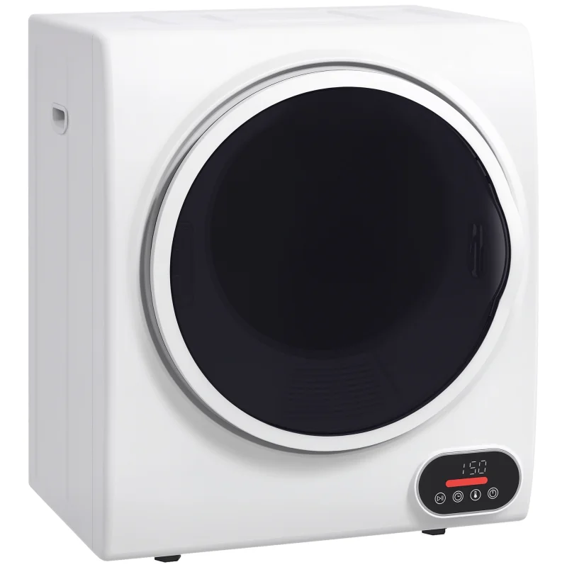 1.5 cu.ft Portable Compact Clothes Laundry Dryer with Intelligent Drying for Apartments Dorms RVs, 850W, White