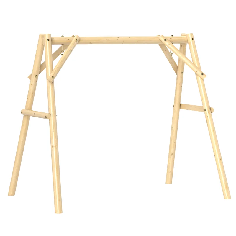 660 lbs Porch Swing Frame, A-Frame Hanging Chair Stand Only for DIY Painting, Swing Chair Stand for Backyard, Patio