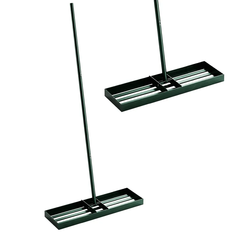 Lawn Leveling Rake, 36" x 10" Heavy Duty Yard Leveling Rake with 66.5" Handle for Backyard, Golf Course
