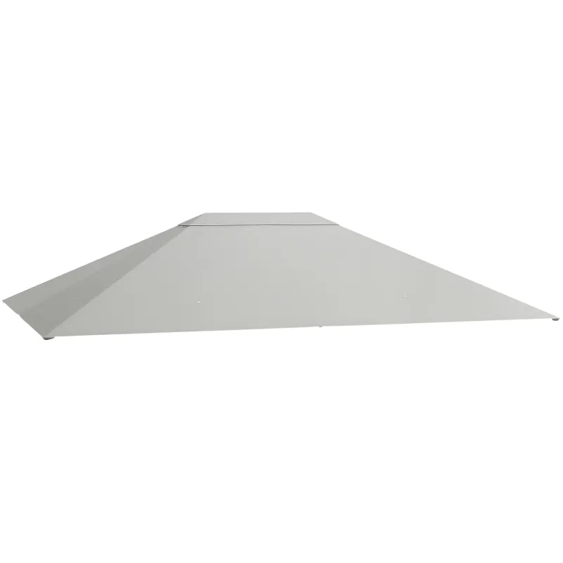 10' x 13' Gazebo Canopy Replacement Roof for 84C-116, Light Gray
