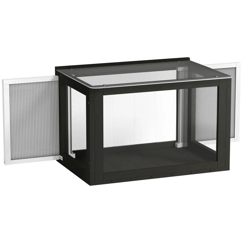 Catio Outdoor Cat Enclosure 25"–41" Outdoor Cat House for Sunbathing, Napping & Overlooking