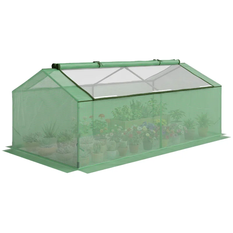 71" x 36" x 28" Mini Greenhouse Portable Hot House for Plants with Large Zipper Windows for Outdoor, Indoor, Garden, Green