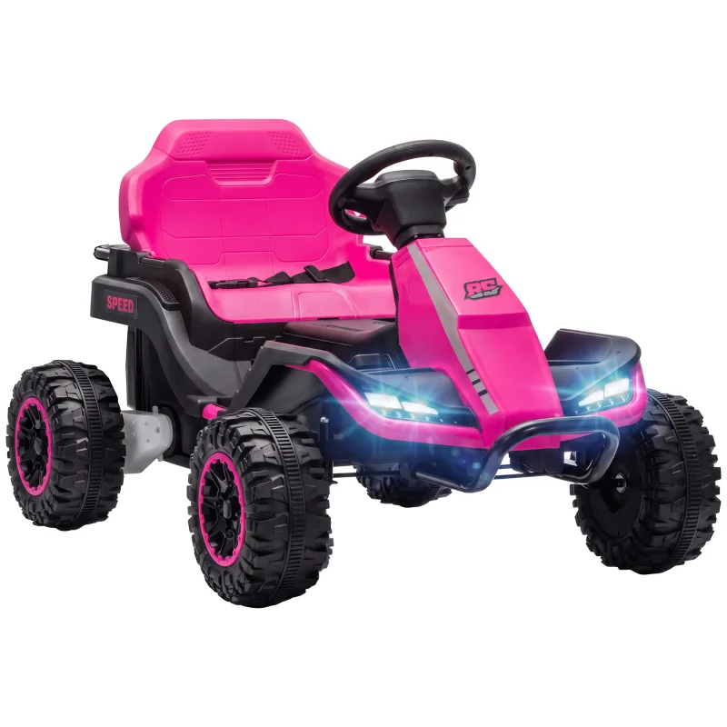 24V Kids Ride On Car Dual Motors Remote Control for 3-6 Years Pink