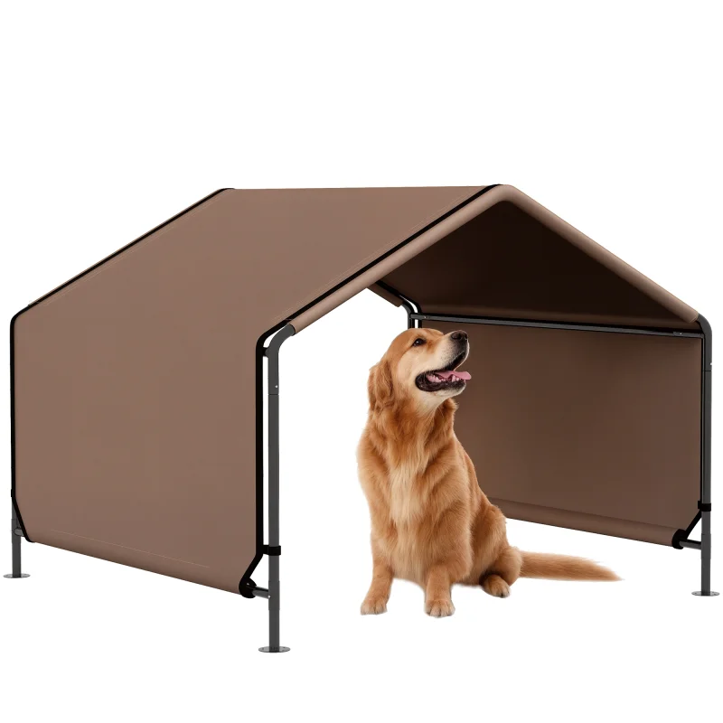Dog Shade Shelter Portable Pet Tent Water Resistant Outdoor Brown