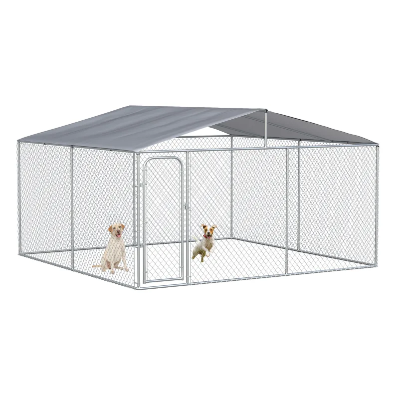 Outdoor Dog Kennel for Large Breeds 13' x 13' x 7.5'