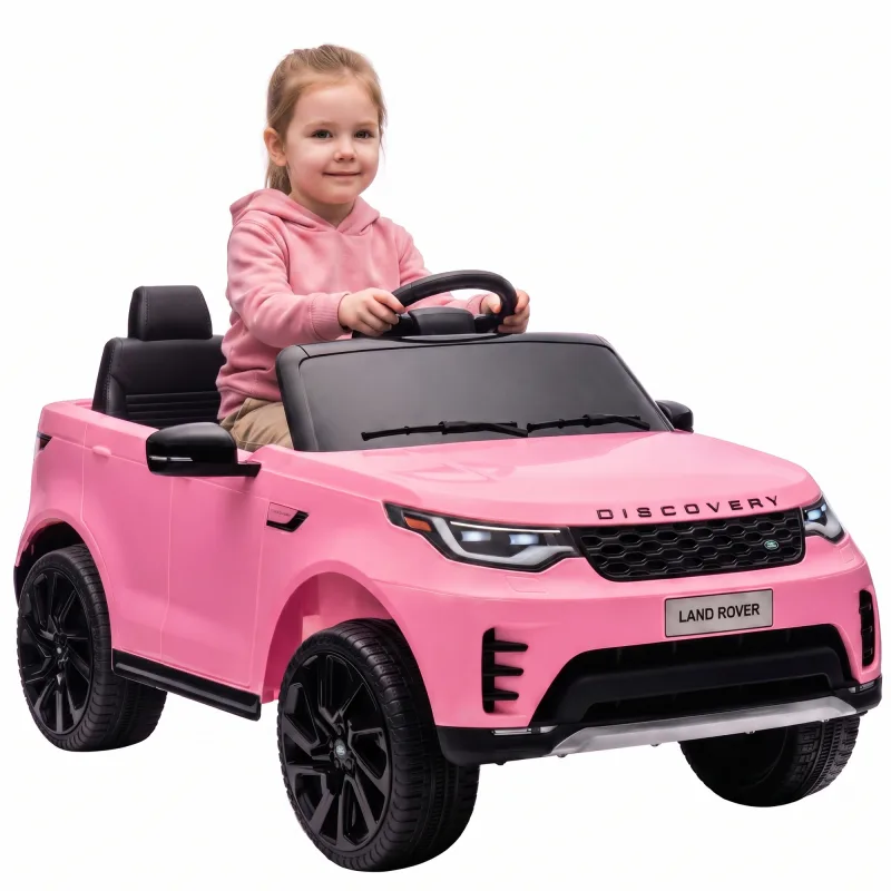 12V Electric Car for Kids Licensed Land Rover Parent Remote Black