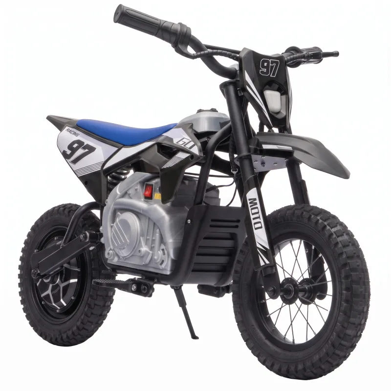 36V Electric Dirt Bike for Kids, 350W Brushless Motor, Ages 6+, Black