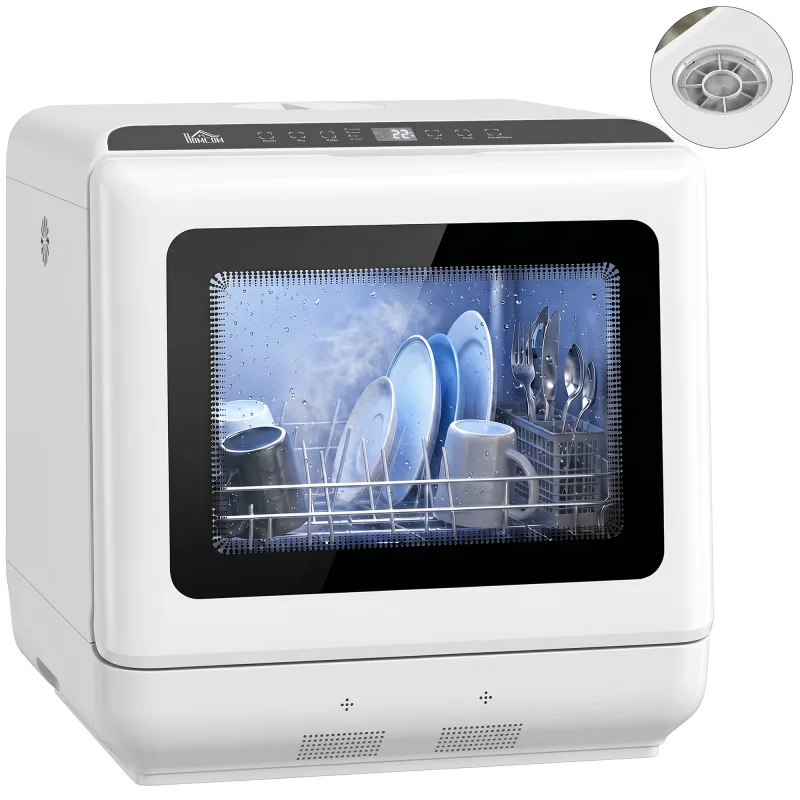 Portable Countertop Dishwasher 6L with 1.6 Gal Built-in Water Tank