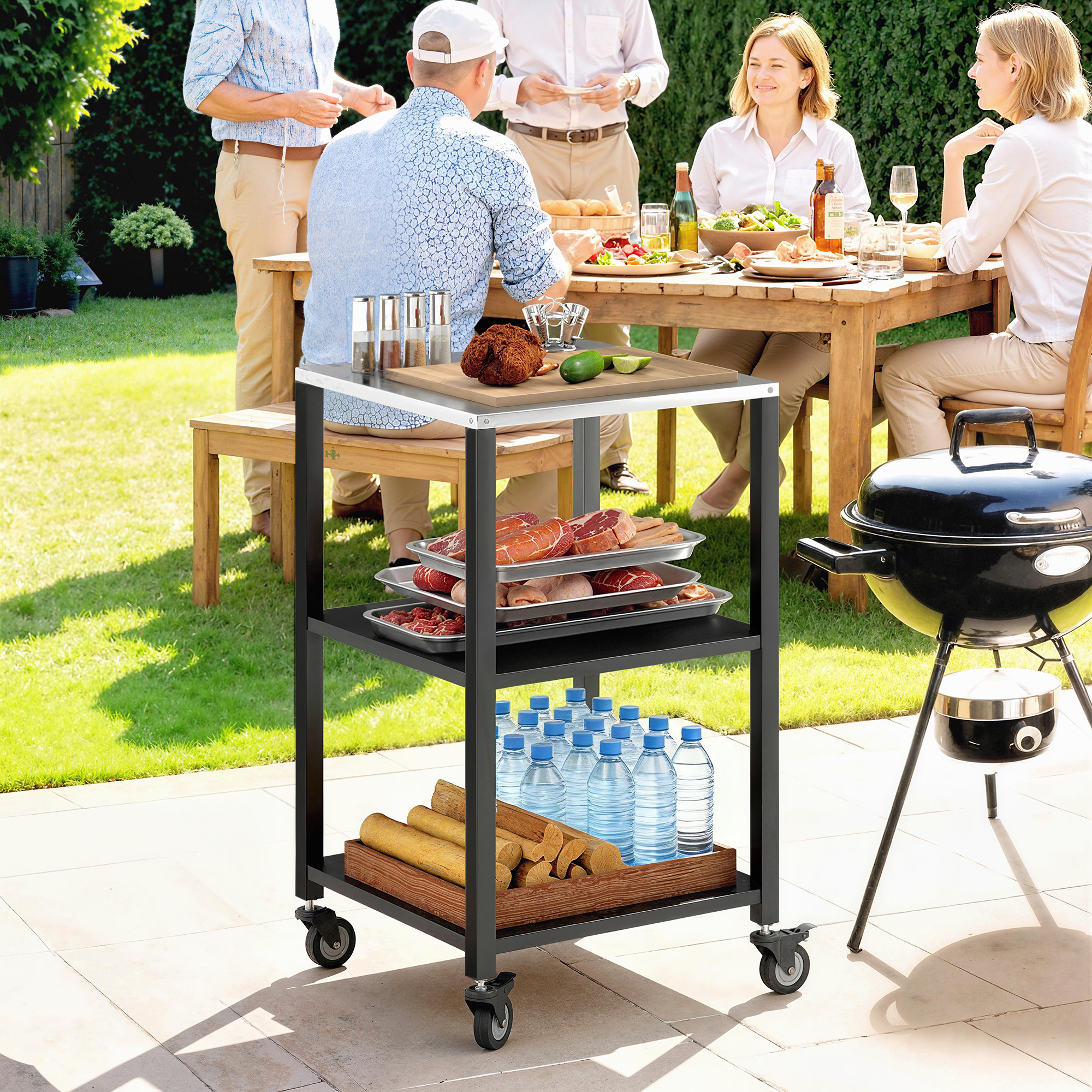 carrello servizio grill dimensioni struttura