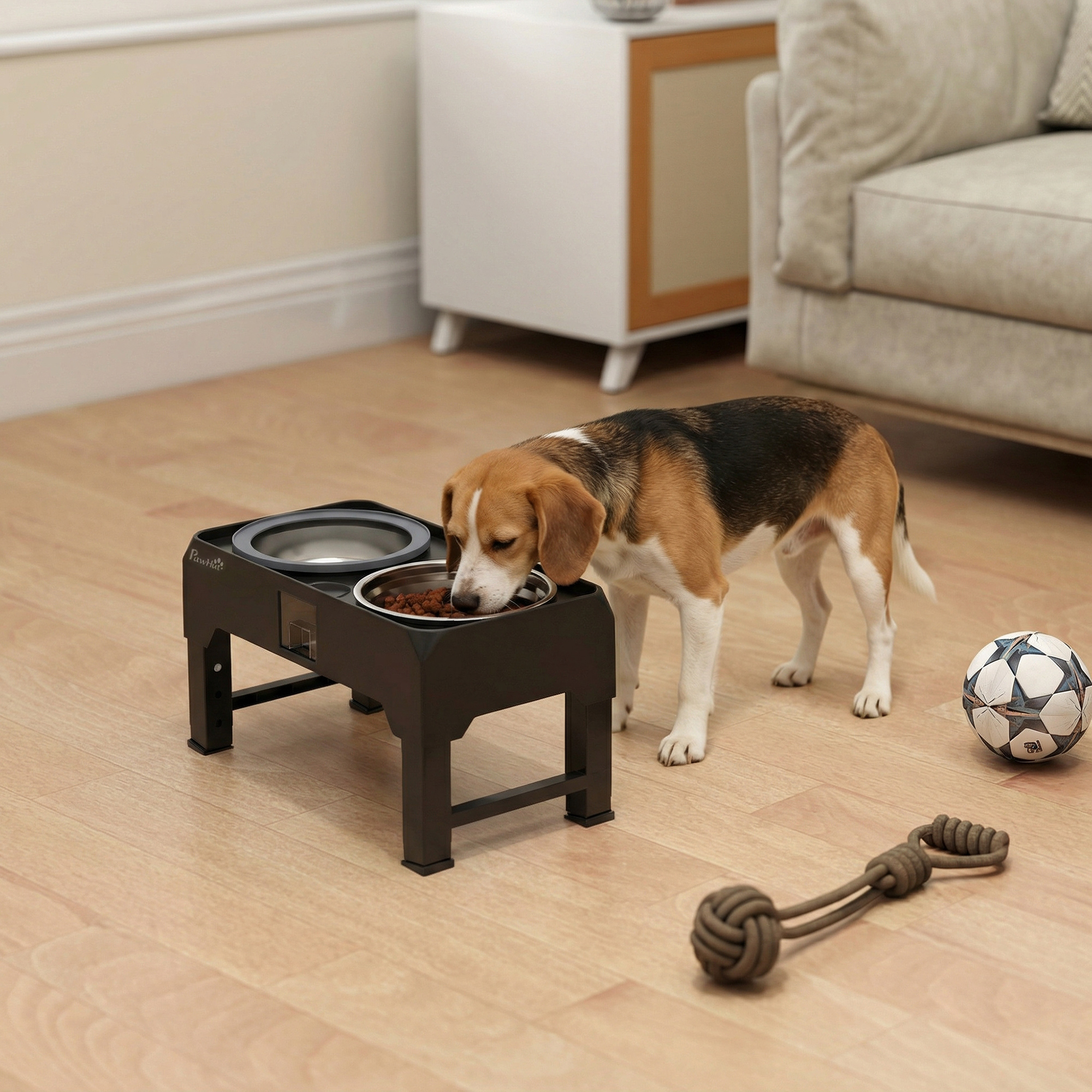 Dimensiones del comedero elevado para perros