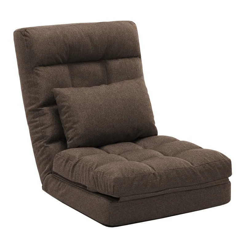14-Position Adjustable Floor Chair for Adults with Pillow
Folding floor lounger sofa for gaming, reading, TV watching and relaxing in living rooms, bedrooms and small spaces.