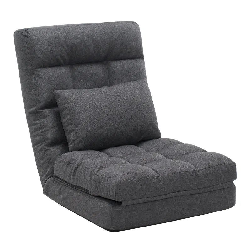 14-Position Adjustable Floor Chair for Adults with Pillow
Folding floor lounger sofa for gaming, reading, TV watching and relaxing in living rooms, bedrooms and small spaces.