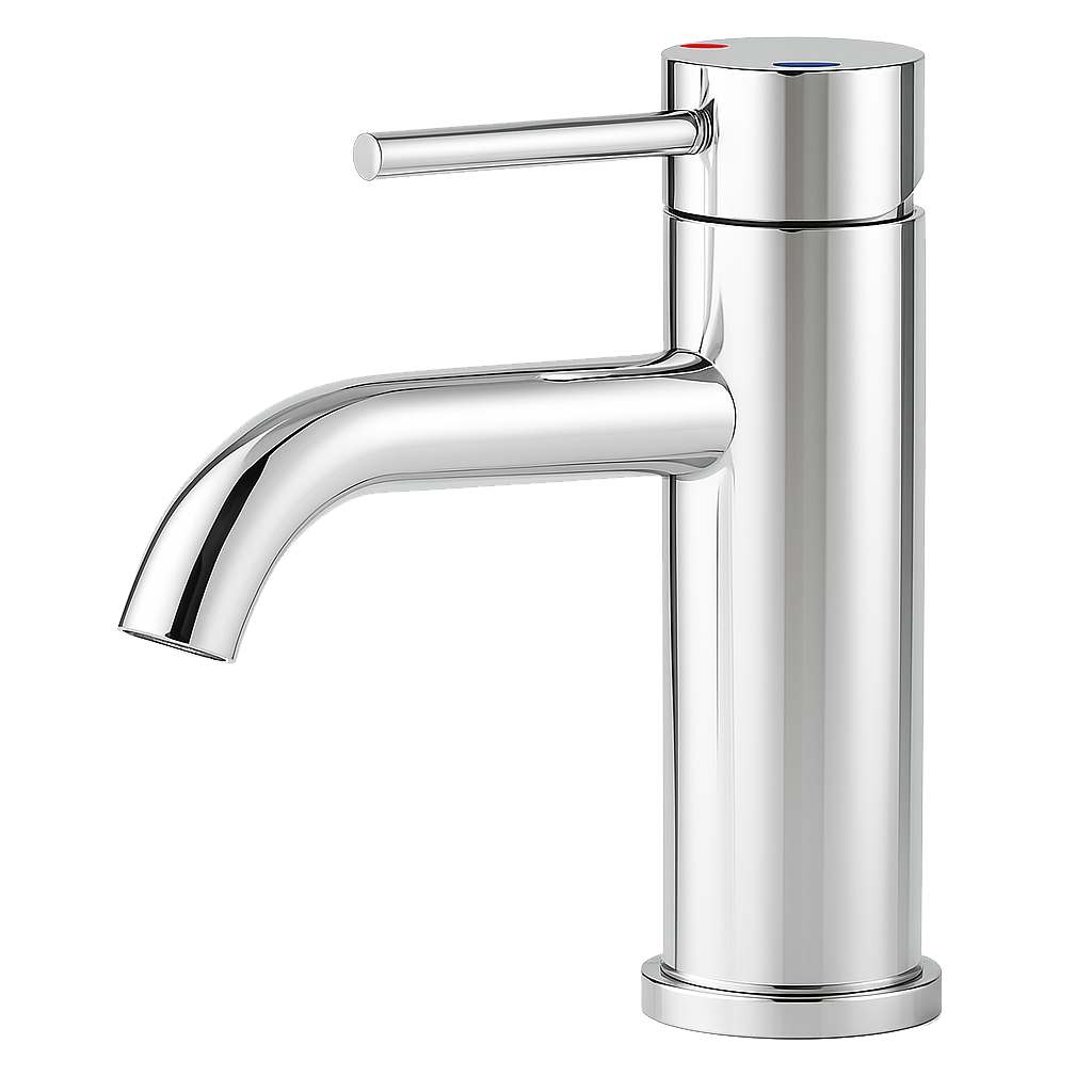 Single Handle Bathroom Faucet Lavatory Faucet Stainless Steel Single Hole-T10, Chrome