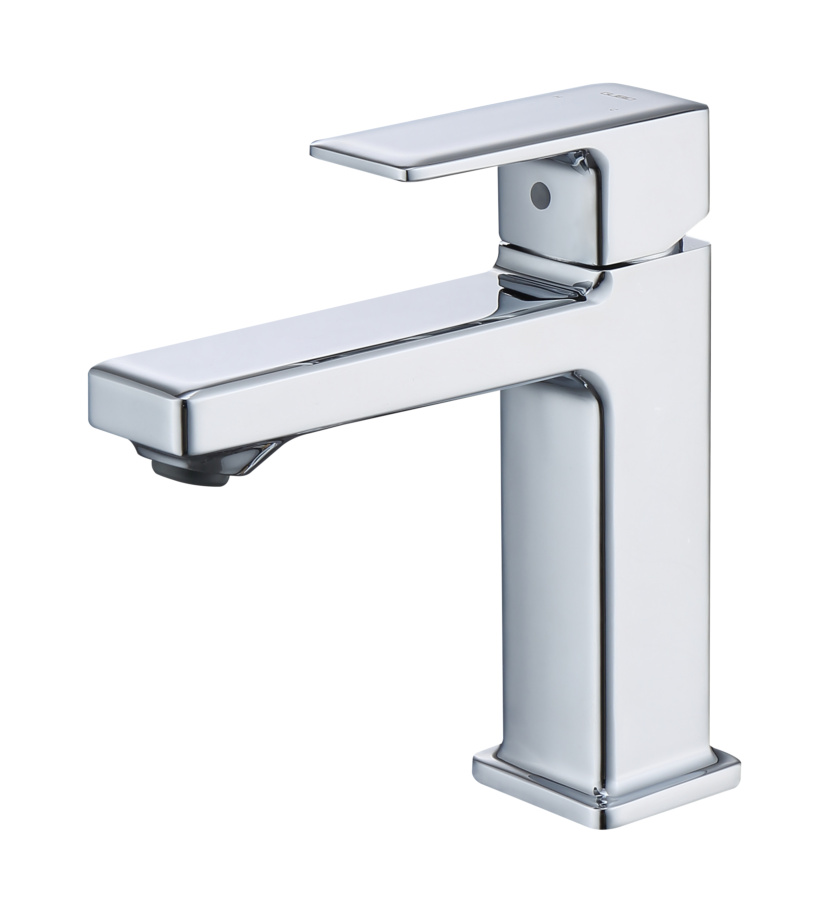 Chrome Single Hole Bathroom Faucet,Laundry Vanity Sink Faucet with Two 9/16" Hoses