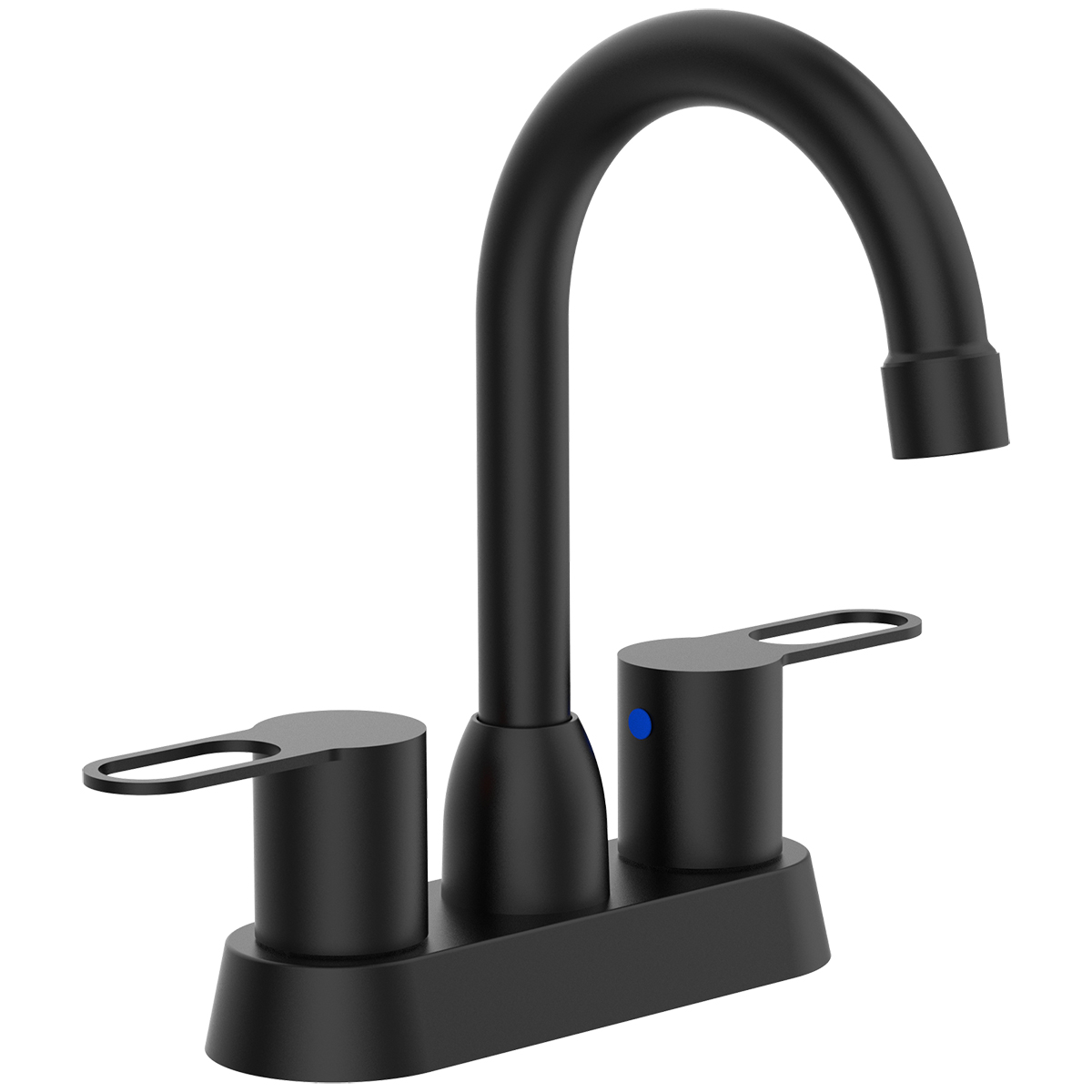 2 Handles Bathroom Sink Faucet, Matte Black Centerset RV Bathroom Faucets for 2/3 Hole