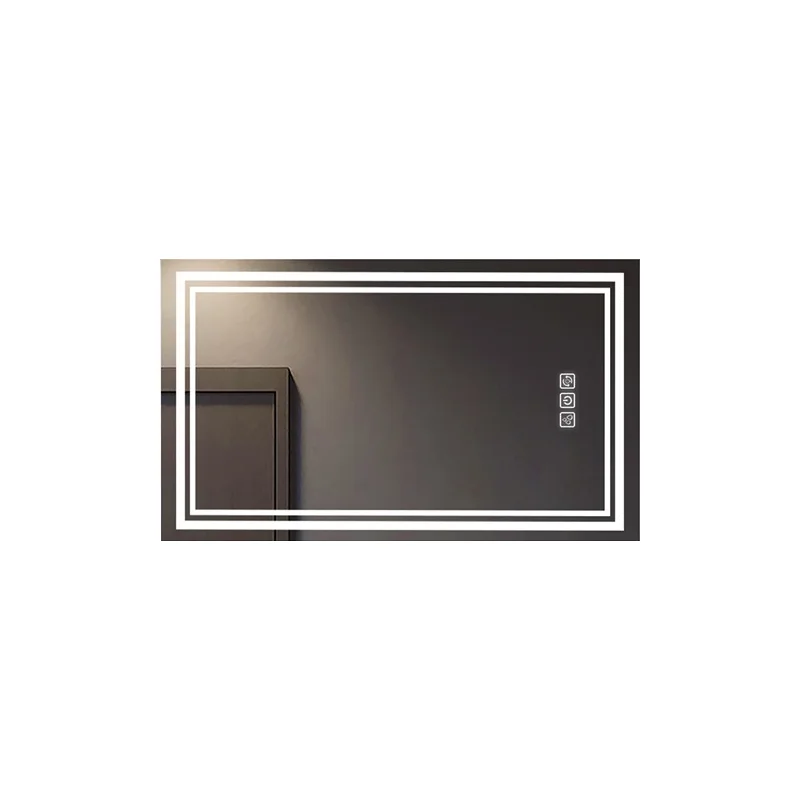 Bathroom Mirror 40" x 24" Front and Backlight, 5 Mins Defog, 5MM Full HD Reflected Wall Mounted Vanity Mirror, 3 Colors Stepless Dimmable, CRI90+, Memory Function (Plug-in/Hardwire)