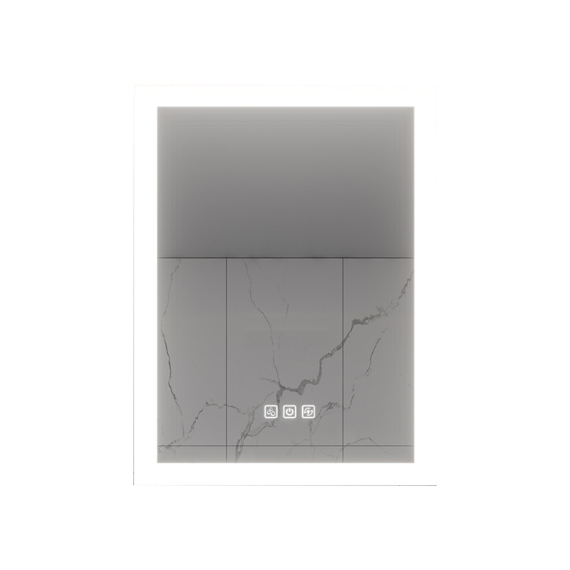 Bright LED Bathroom Mirror 32" x 24" Front Side Light, 5 Mins Defog, Full HD Reflected, 3 Colors Dimmable, Wall Mounted