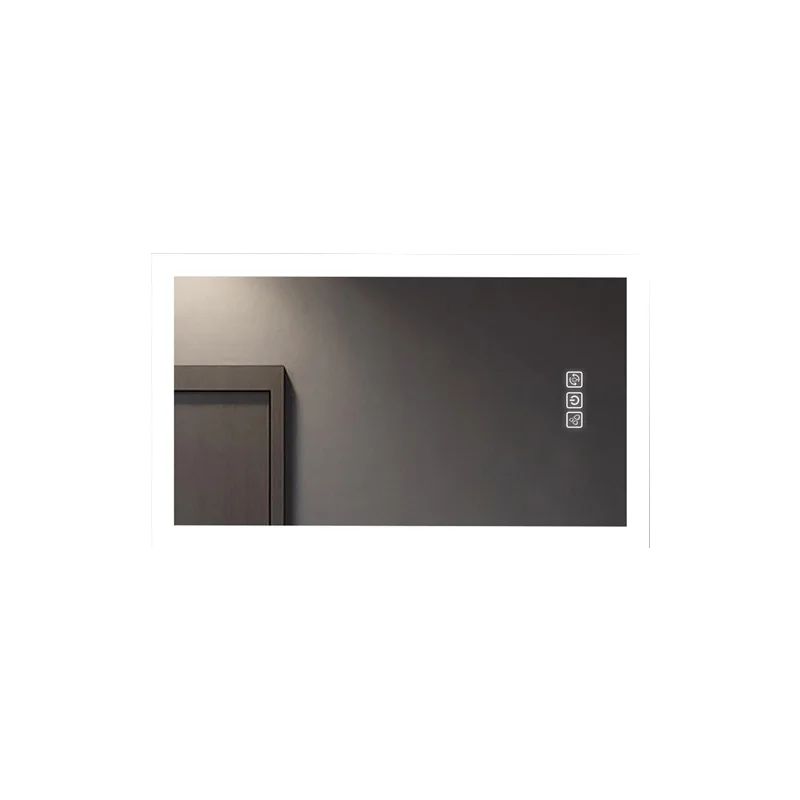 Bright LED Bathroom Mirror 40" x 24" Front Side Light, 5 Mins Defog, Full HD Reflected, 3 Colors Dimmable, Wall Mounted