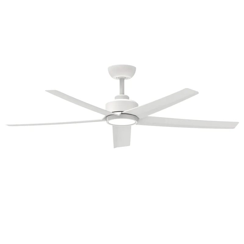 52 inch Ceiling Fans with Lights, Large Air Volume Ceiling Fans with Reversible Quiet DC Motor and Remote, 5D-W5, 5X-W5