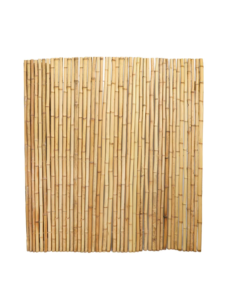 Natural Bamboo Fence Roll 6FT x 8FT , Outside Bamboo Privacy Fencing, Natural Privacy Screen Panels for Garden, Outdoor.
