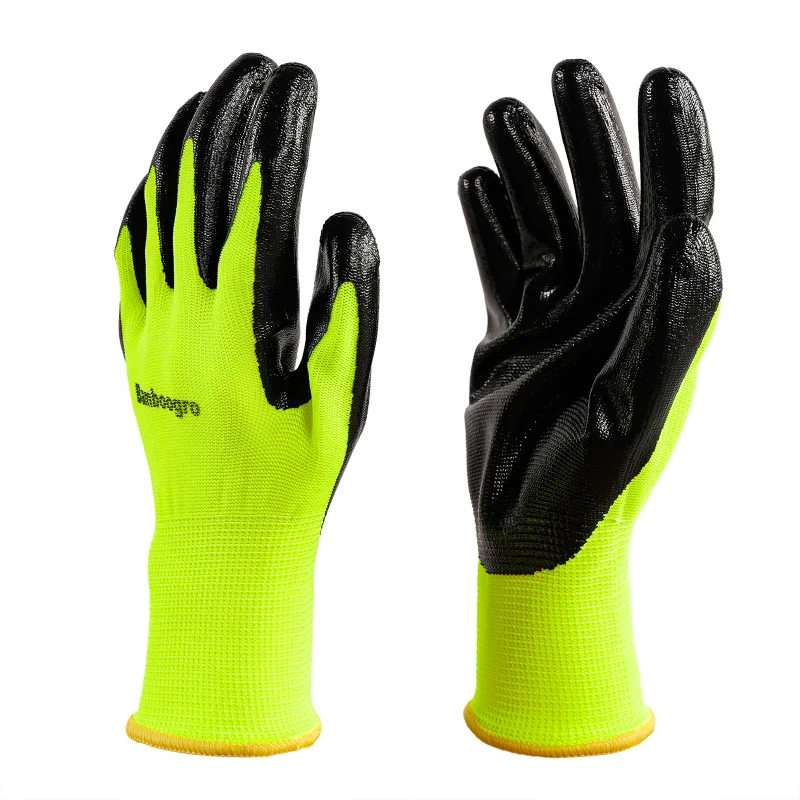 Green PU Coated Seamless Knit Grip,Smooth Grip on Palm & Fingers, Ideal for Light General Duty Work, Gardening, Landscaping, Construction, Mechanic, Warehouse 8 Pairs.

