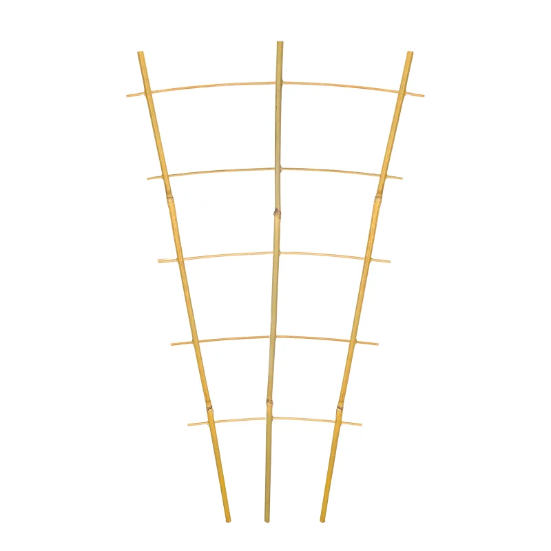 2 FT bamboo garden trellis, climbing plant trellis, Vines, Vegetables, Flowers, Potted Plants, Natural Bamboo Indoor Outdoor Support 3pcs.