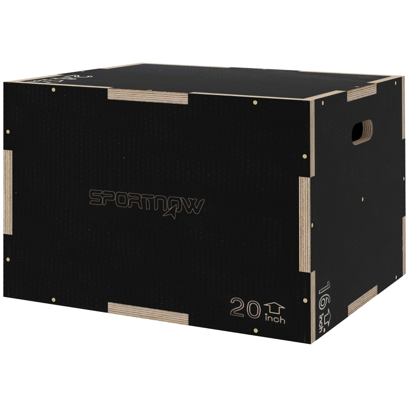 Multi-Faceted Jump Box, Wooden Step Up Box, for Home, Gym, Exercise, 41 ...