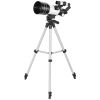 Teleskop, 70 mm Objektiv, 5 x 24 Fernrohr, verstellbares Stativ, Silberfarben
