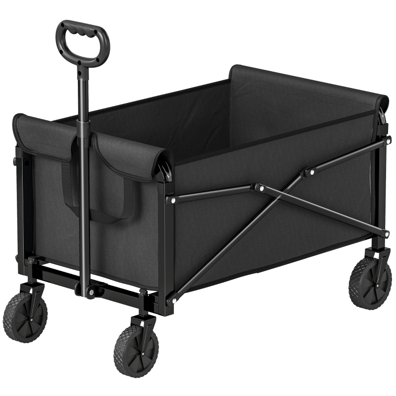 81L Festival Trolley on Wheels, Compact Garden Folding Trolley Cart ...