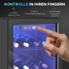 Weinkühlschrank 24 Flaschen, 68 Liter Kapazität, 4–16 °C Standgerät für Getränke, Bier und Wein mit Glas-Tür, Schwarz
