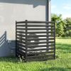 Gartenzaun 2 Paneele 91 x 152 cm Metall Sichtschutzzaun mit Pfosten & Schutzkappen rostfreie Schwarz