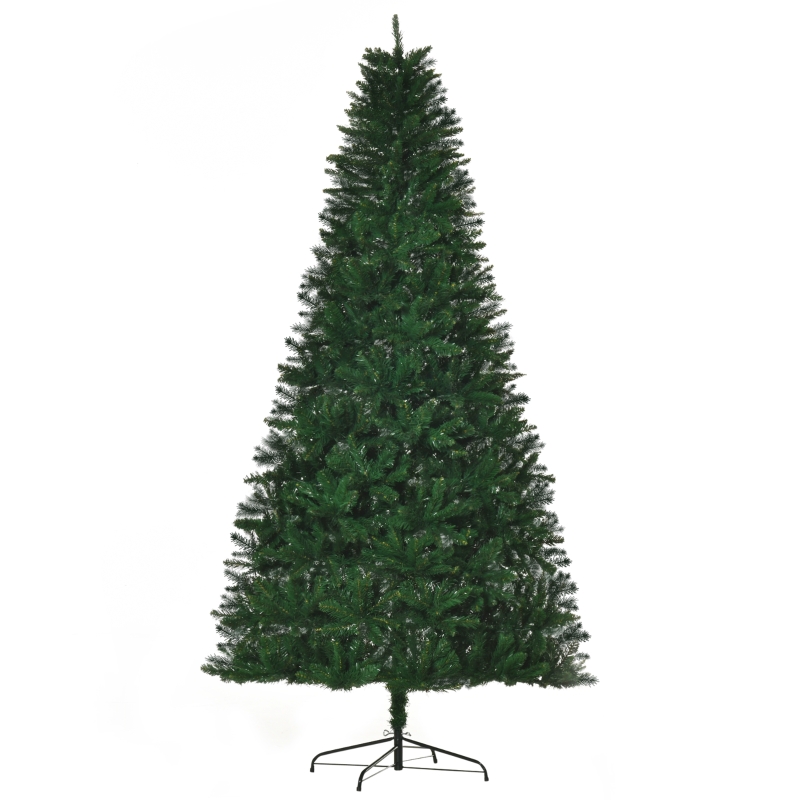 HOMCOM Sapin de Noël Artificiel 240H cm 1499 Branches épines Imitation Nordmann Grand réalisme Vert