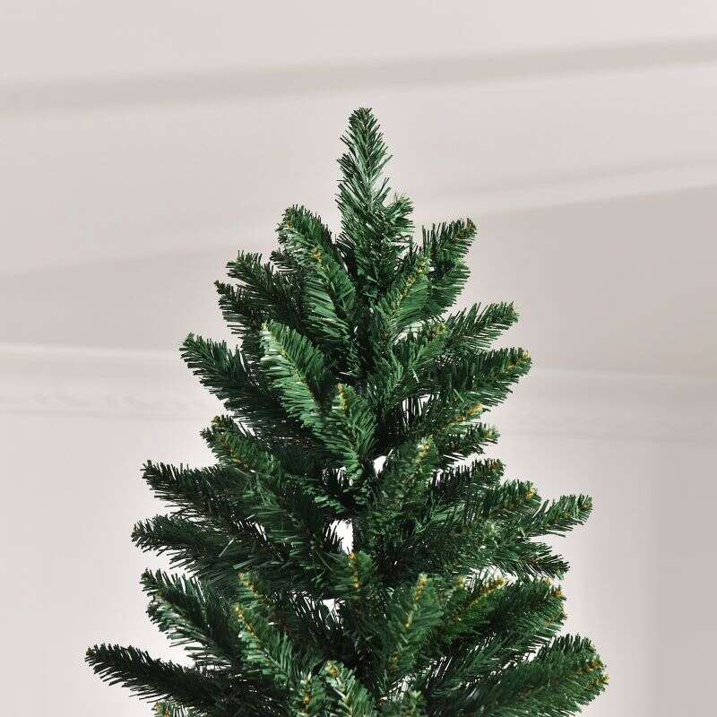 HOMCOM Sapin de Noël Artificiel 240H cm 1499 Branches épines Imitation Nordmann Grand réalisme Vert