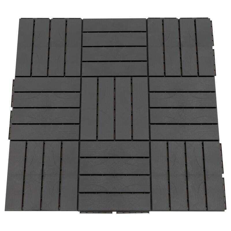 Tapis de drainage emboîtables SucceBuy 12 x 12,55 pièces,dalles de