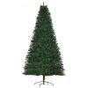 HOMCOM Sapin de Noël Artificiel 240H cm 1499 Branches épines Imitation Nordmann Grand réalisme Vert