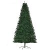 HOMCOM Sapin de Noël Artificiel 240H cm 1499 Branches épines Imitation Nordmann Grand réalisme Vert