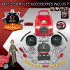 HOMCOM Camion mécano 2 en 1 - Jouet Bricolage Enfant - Établi Enfant - Jeu d'imitation mécanicien - Nombreux Accessoires Total de 61 pièces - Effets sonores et Lumineux - PP ABS Rouge