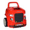HOMCOM Camion mécano 2 en 1 - Jouet Bricolage Enfant - Établi Enfant - Jeu d'imitation mécanicien - Nombreux Accessoires Total de 61 pièces - Effets sonores et Lumineux - PP ABS Rouge