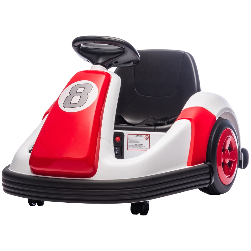 ELEMARA Auto Tamponneuse Enfant – 12V, Télécommande, Grande Roue, 3,5 Km/h, Musique Bluetooth, LED – Bleu