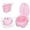  Portable Baby Potty Kids Children Training Toilet Chair Toddler Trainer Stool with Cushion 6 Months - 2 Years Pink