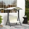 Dondolo da Giardino 2 Posti con Tettuccio Regolabile e Cuscini, 150x120x182 cm, Crema
