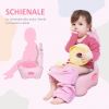  Portable Baby Potty Kids Children Training Toilet Chair Toddler Trainer Stool with Cushion 6 Months - 2 Years Pink